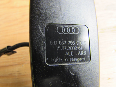 Audi TT Mk1 8N Driver's Seat Belt Receiver Buckle 8N0857755C4